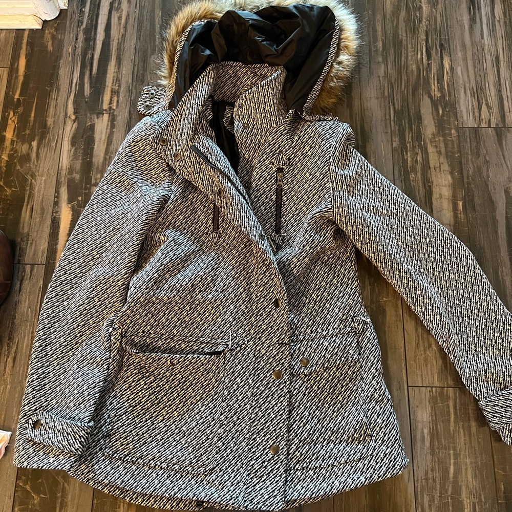 Hawke and Co Coat with Detachable faux fur hood